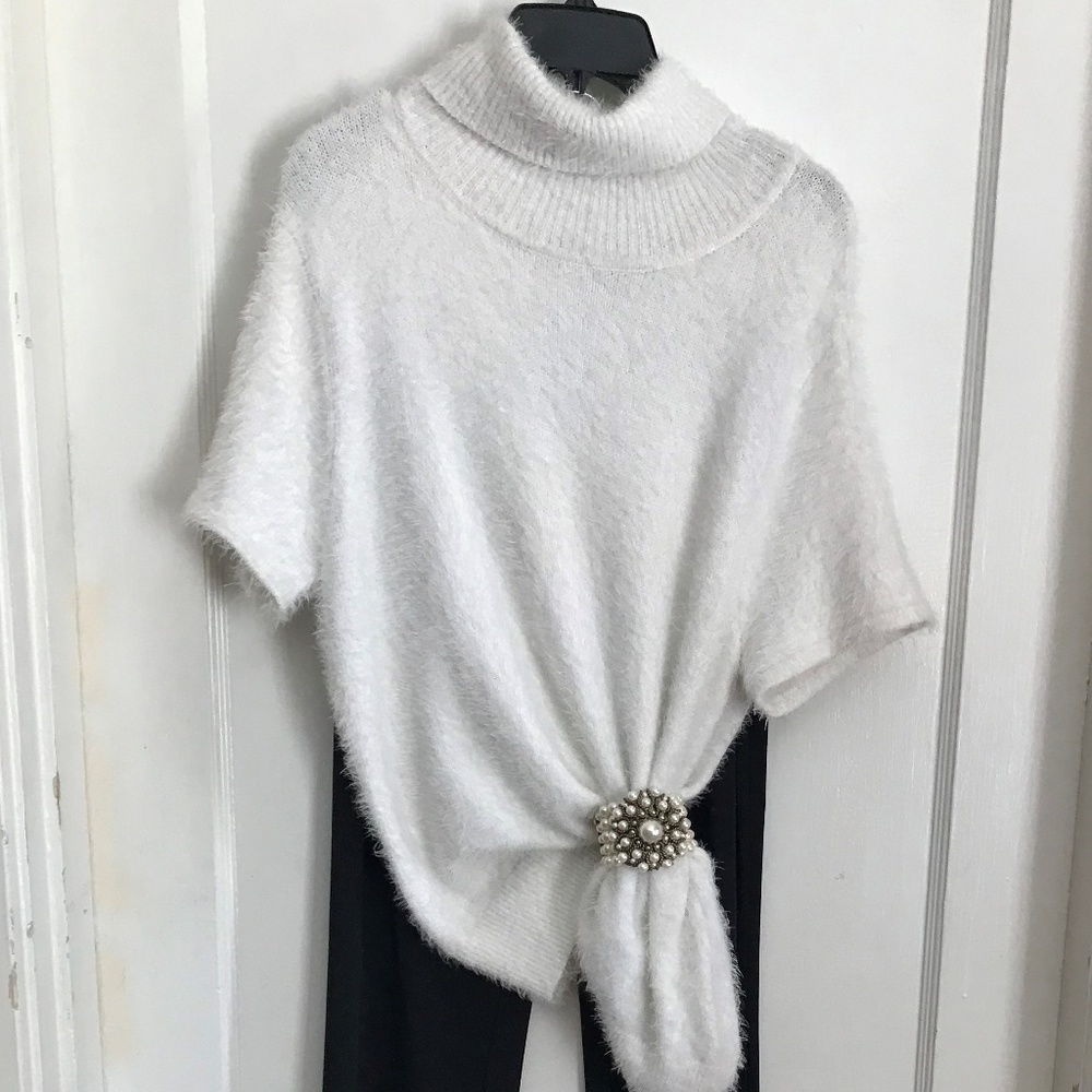 NEW YORK & CO Short Sleeved Turtle Neck Sweater